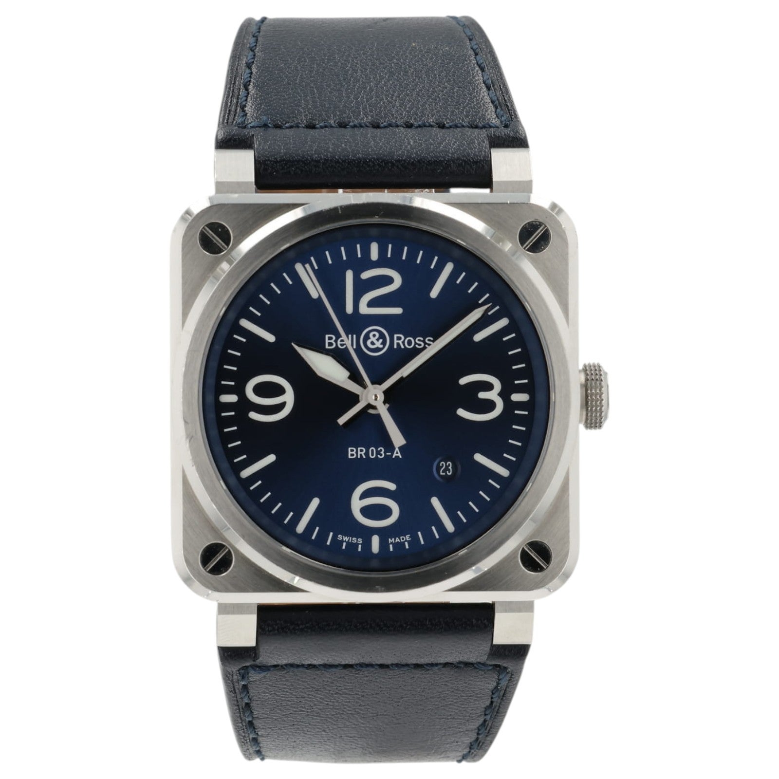 Bell & Ross BR03A Blue Dial Stainless Steel 42mm Automatic Mens BR03A-BLU-ST/SCA