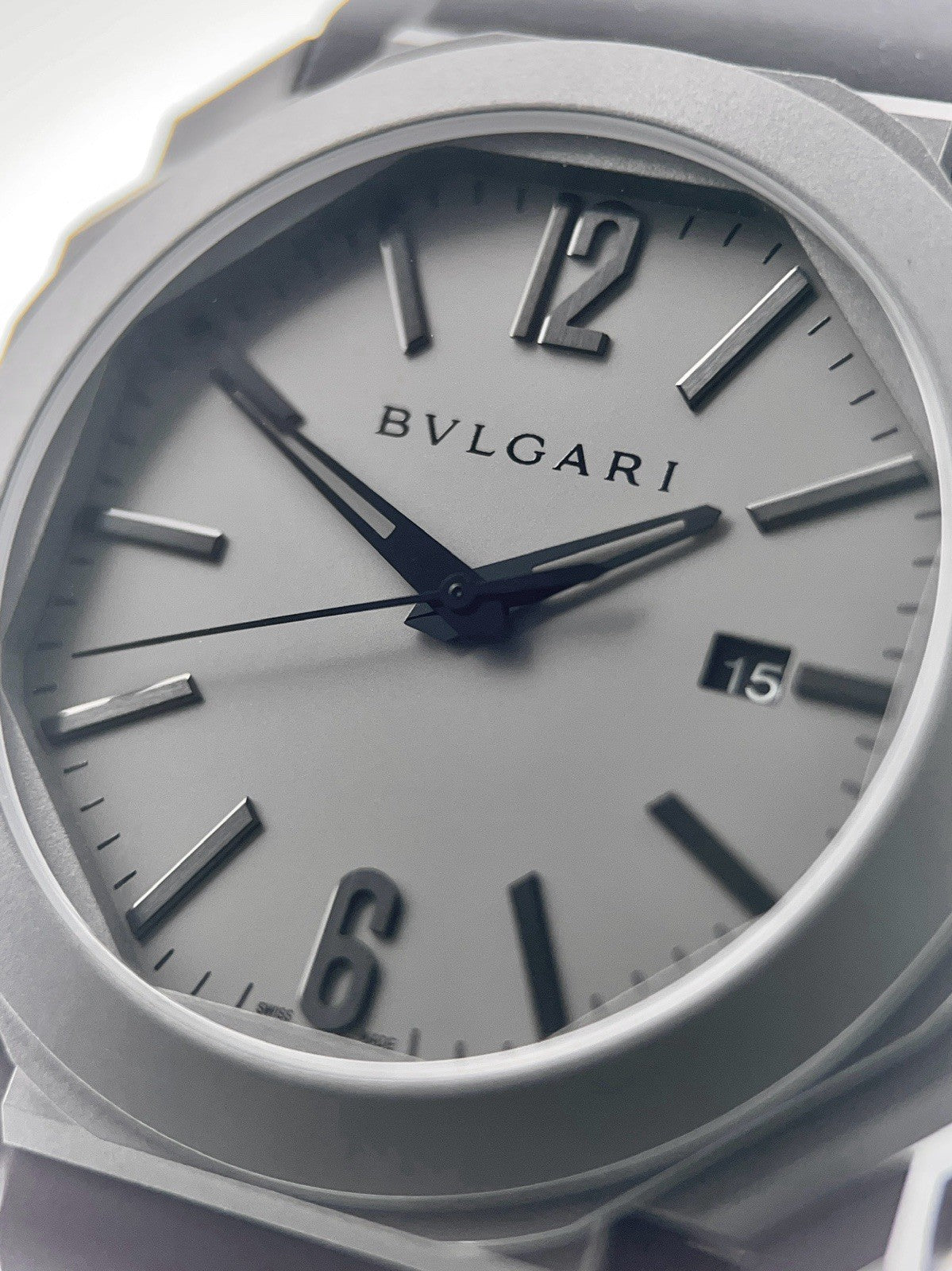Bulgari Octo Titanium Grey Dial 41mm Automatic Movement Mens Watch BGO41T