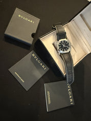 Bulgari Octo Stainless Steel Black Dial 41mm Automatic Men’s Watch BGO41S