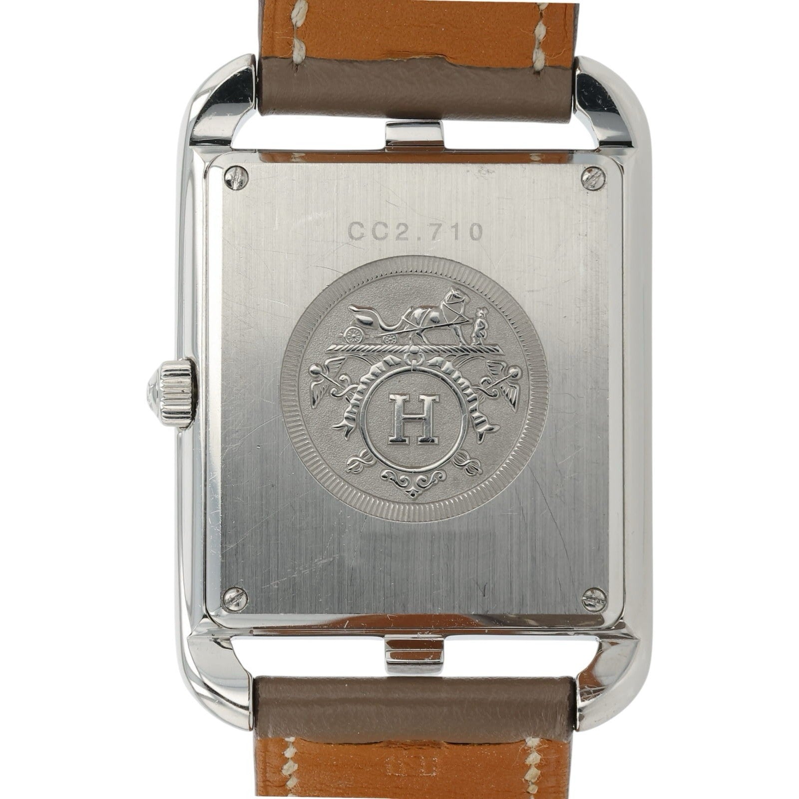 Hermes Cape Cod Double Wrap White Dial Steel 29mm Quartz Women’s Watch CC2.710