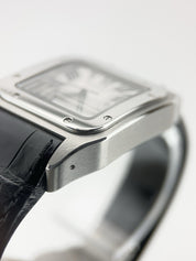 Cartier Santos Stainless Steel Silver Dial Midsize 33mm Automatic Men's Watch