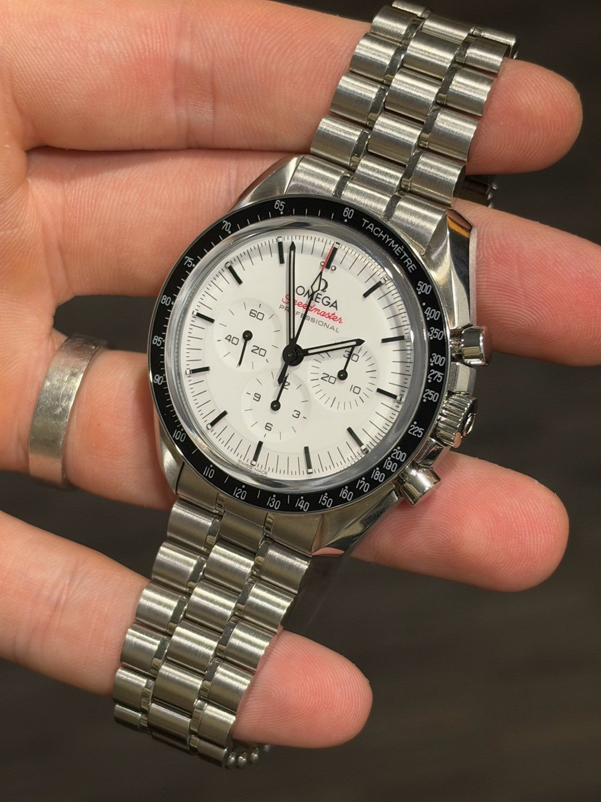 2025 Omega Speedmaster White Dial 42mm Manual Wind Watch 310.30.42.50.04.001