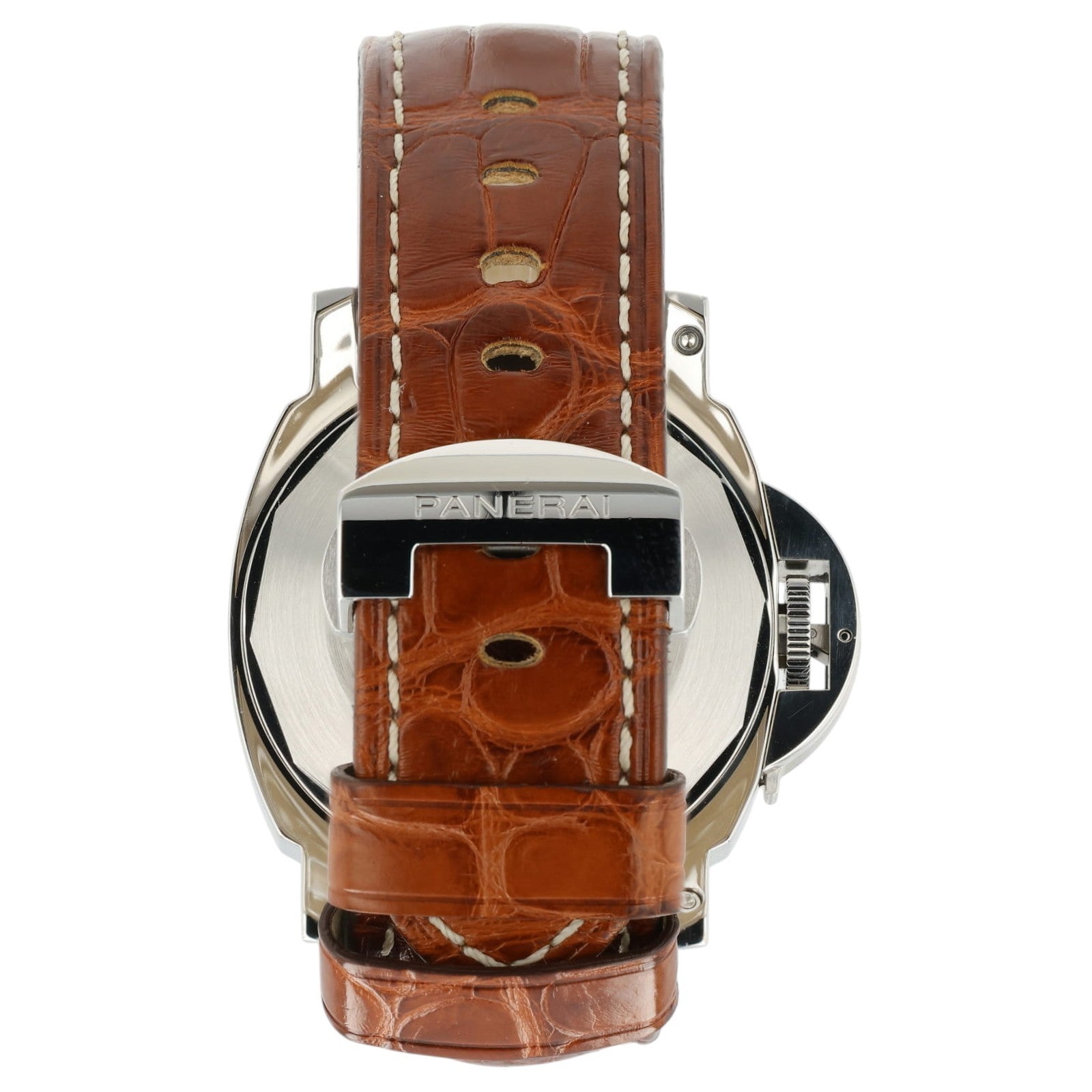 Panerai Luminor GMT Black Dial Steel 44mm Automatic Date Mens Watch PAM00088
