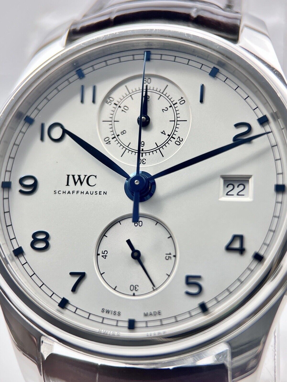 2018 IWC Portuguese Automatic 42mm Silver Dial Watch IW390302 - Box & Papers