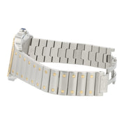 Cartier Santos Silver Dial Steel and 18k Gold 39.8mm Auto Men's Watch W2SA0006
