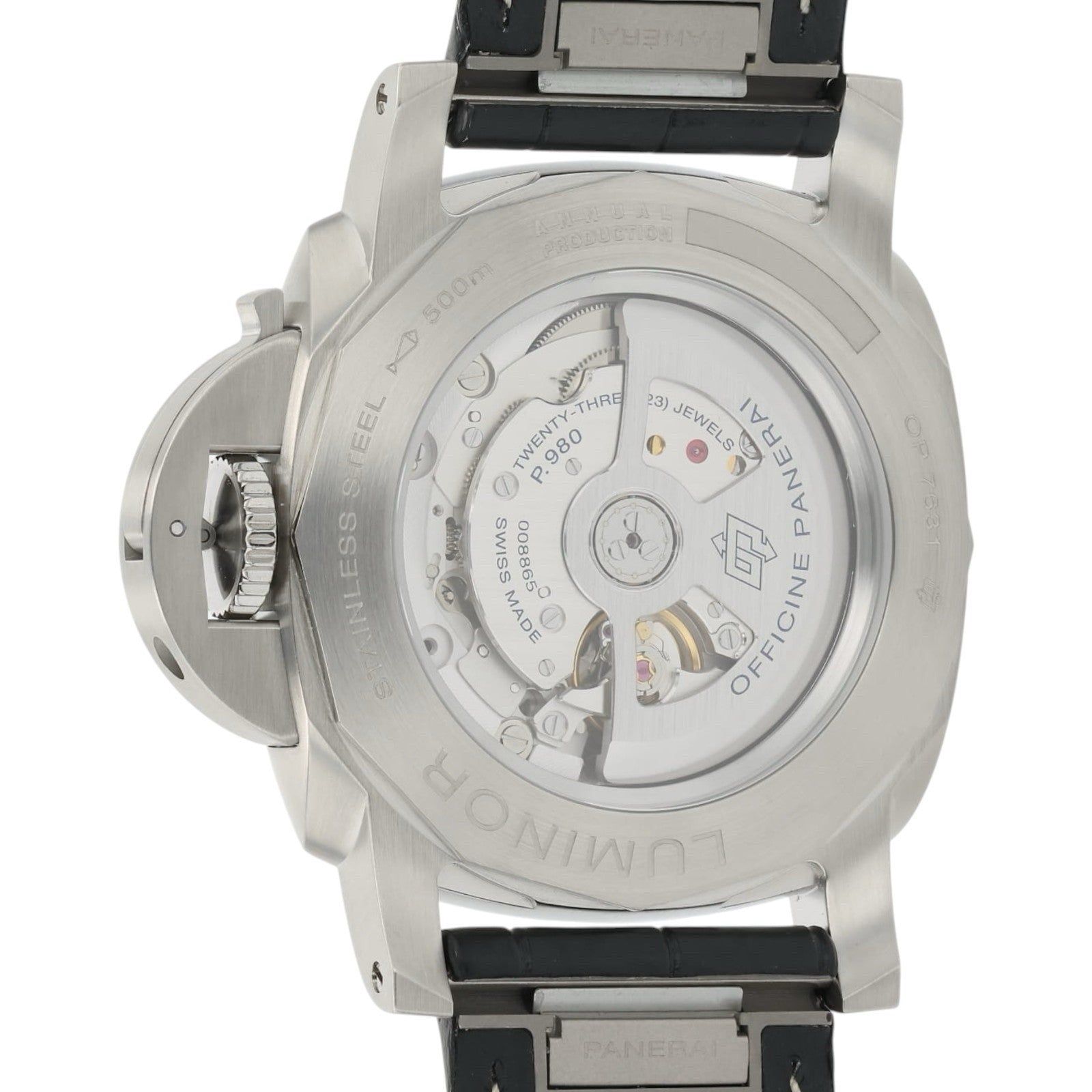 Panerai Luminor Marina Stainless Steel Black Dial 44mm Automatic Mens PAM03312