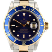 Rolex Submariner Date Gold & Steel Blue/Purple Dial 40mm Automatic Men’s 16613