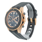 Omega Seamaster Diver 18k Rose Gold Black Dial 44mm Mens 210.62.44.51.01.001