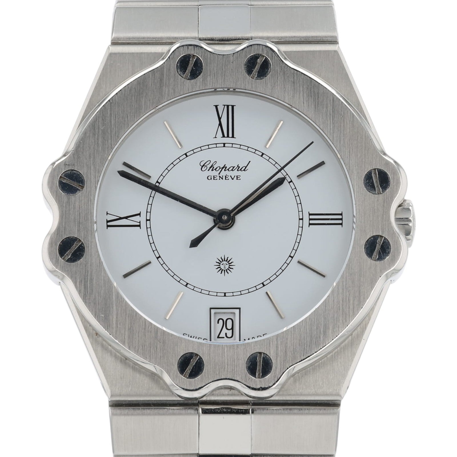 Chopard St. Moritz White Dial Stainless Steel 35mm Automatic Unisex Watch 8075