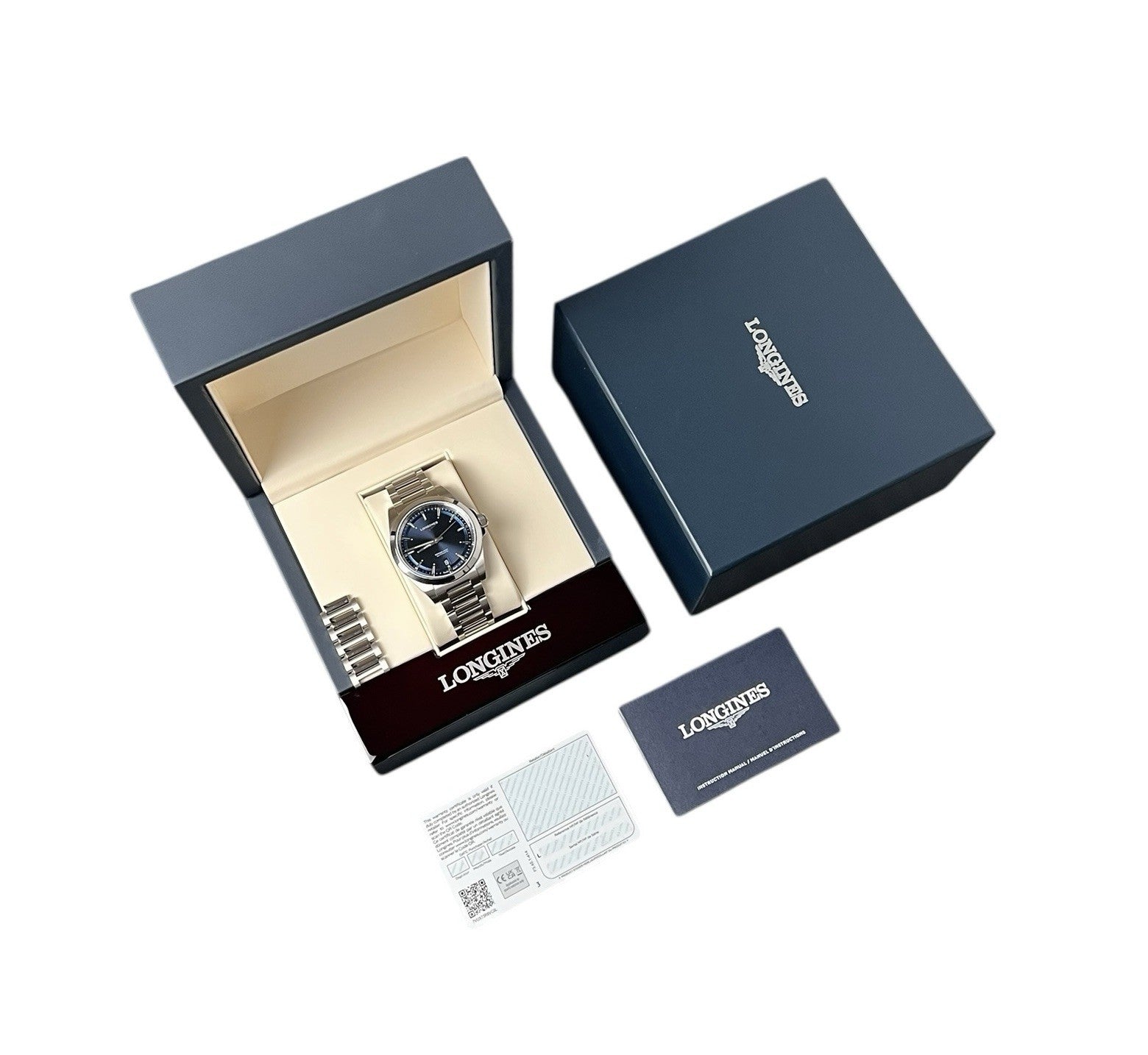 Longines Conquest Stainless Steel Blue Dial 38mm Automatic Mens Watch L3.720.4