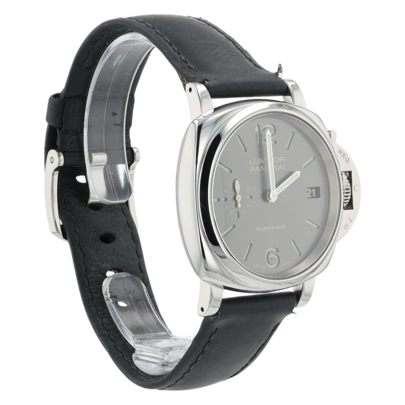 Panerai Luminor Gray Dial Stainless Steel 38mm Automatic Men’s Watch PAM00755