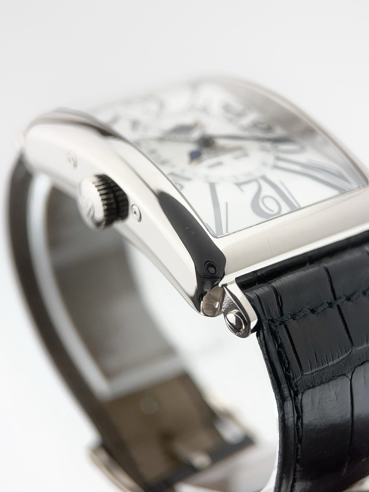 Franck Muller 18k White Gold Silver Dial 32mm Automatic Men's Watch 1200MC L