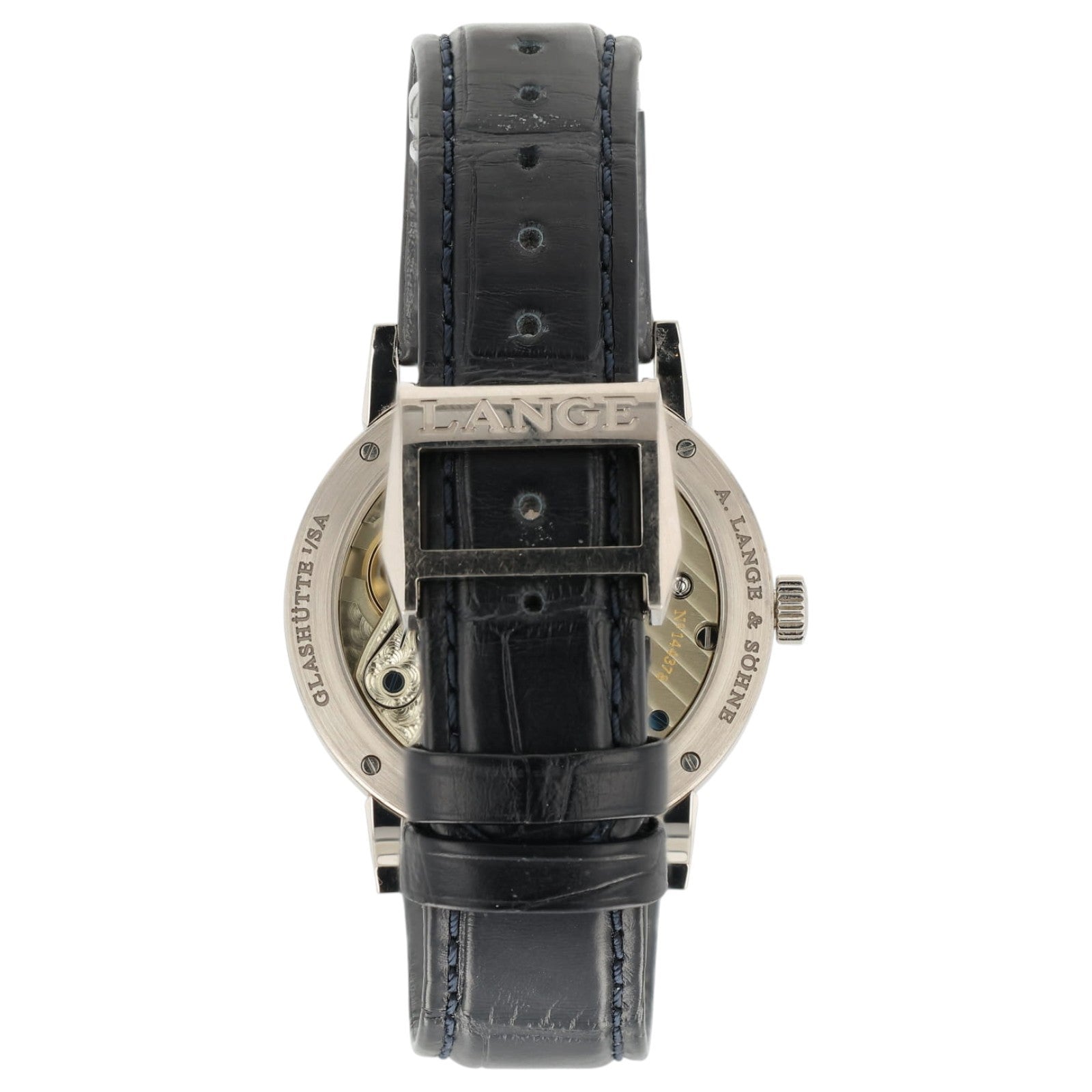A Lange and Sohne 1815 White Dial 18k White Gold 38mm Manual Mens Watch 235.026