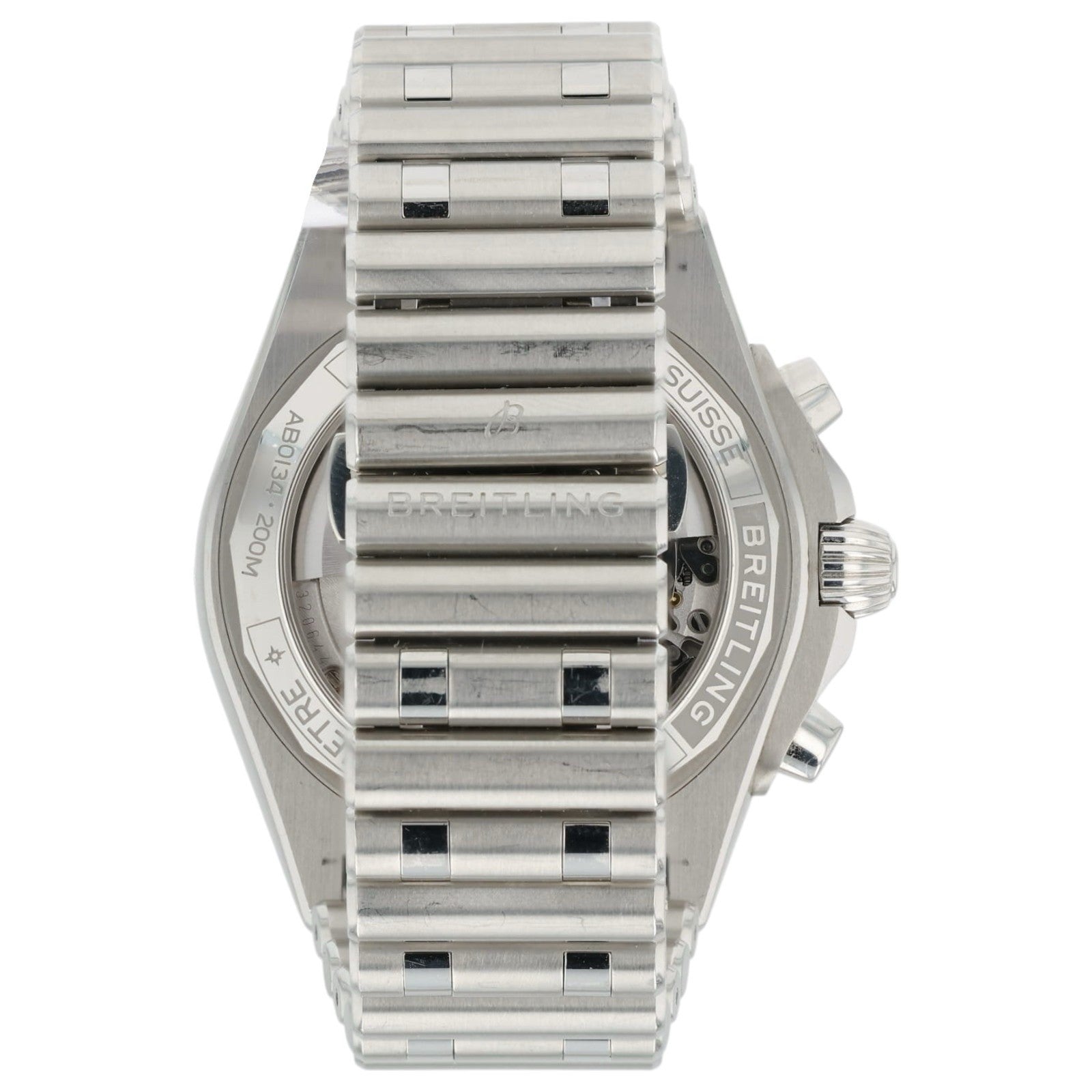 Breitling Chronometer Black Dial Stainless Steel 42mm Automatic Mens AB0134