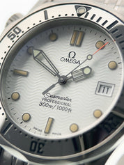Omega Seamaster Stainless Steel White Dial 36mm Quartz Movement Watch 2562.20