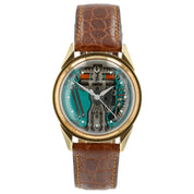 Bulova Accutron Spaceview Skeleton Dial 18k Gold 34mm Men's Watch
