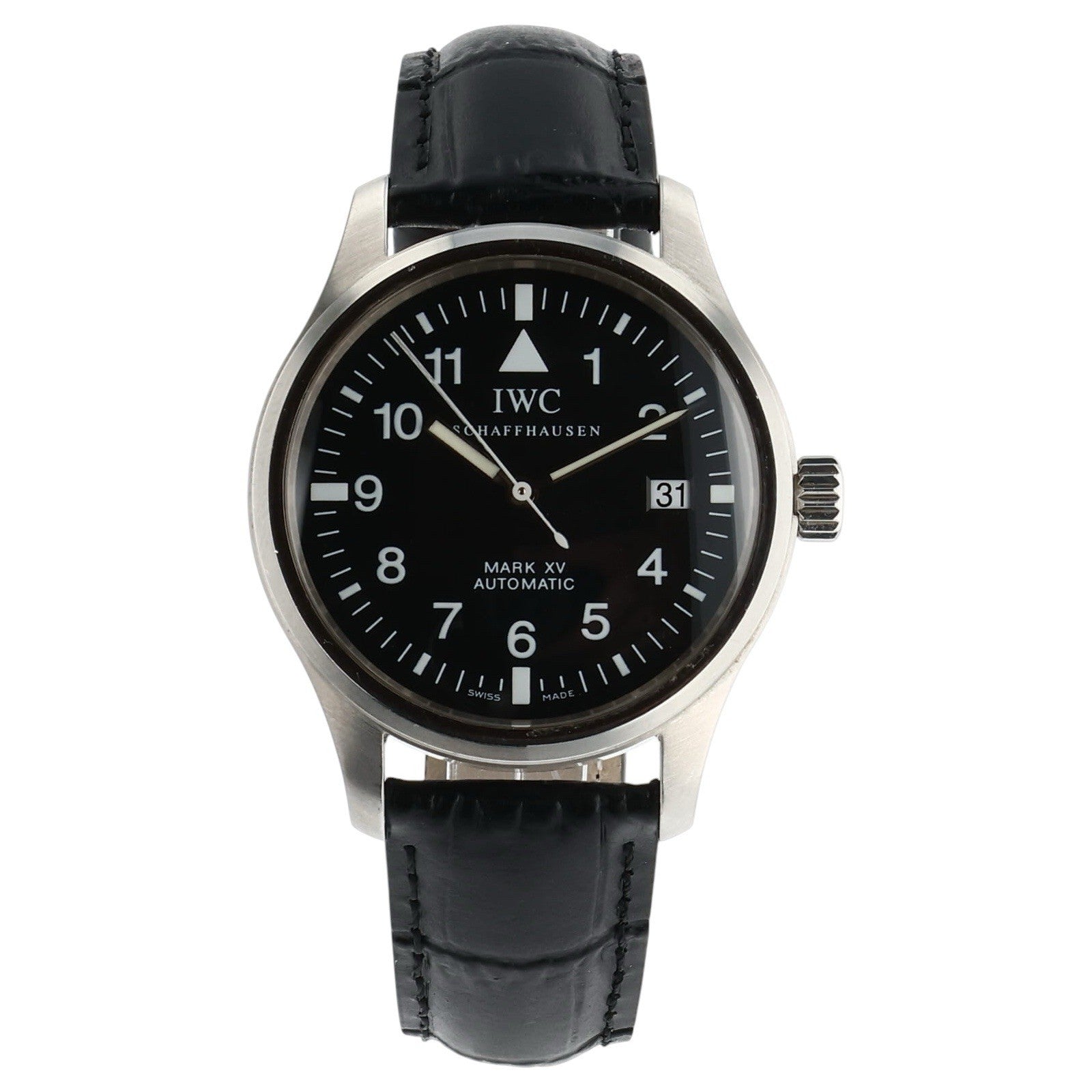 IWC Pilot's Watch Mark XV Steel Black Dial 38mm Automatic Men’s Watch IW325301