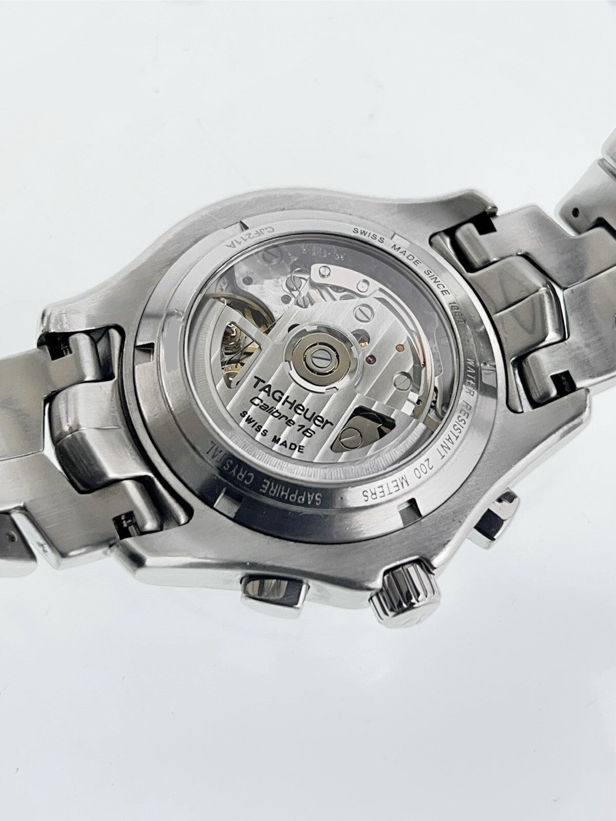 Tag Heuer Link Stainless Steel Black Dial 42mm Automatic Men's