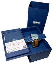 Oris Big Crown Stainless Steel Blue Dial 38mm Manual Wind Mens Watch 7786