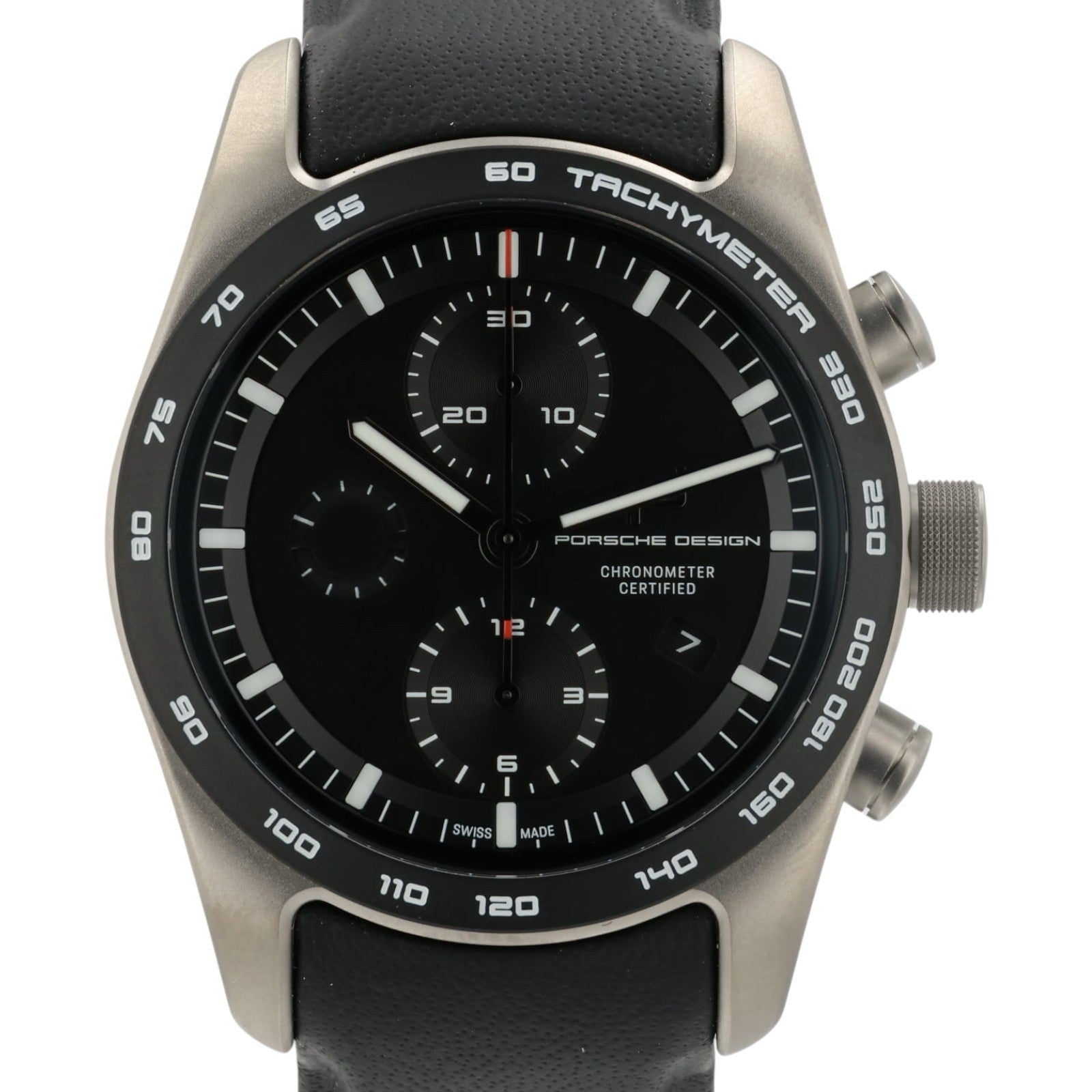 NEW Porsche Design Chronograph Black Dial Titanium 42mm Auto Men’s 6014.0001
