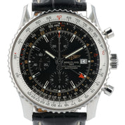 Breitling Navitimer GMT Black Dial Steel 46mm Automatic Men’s Watch A24322