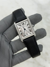 Cartier Tank Solo XL Men's Automatic Watch WSTA0029 - Aftermarket Diamonds