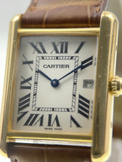 Cartier Tank Louis 18k Yellow Gold 25mm Quartz Watch 2441