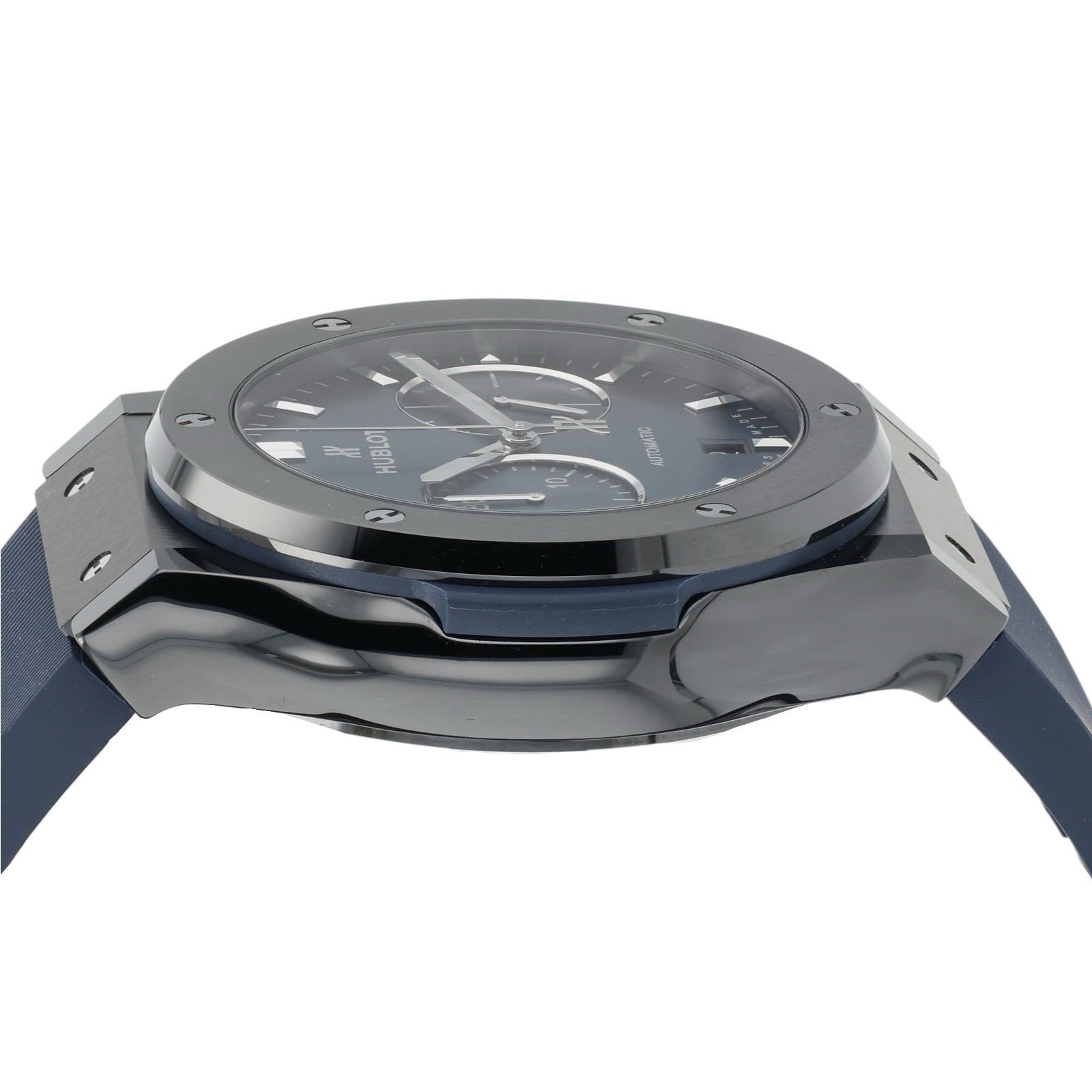 Hublot Classic Fusion Blue Dial Ceramic 45mm Automatic Mens Watch 521.CM.7170.RX