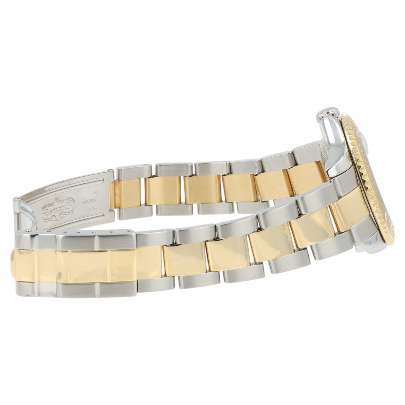 Rolex Yachtmaster White Dial Gold & Steel 35mm Automatic Unisex Watch 68623