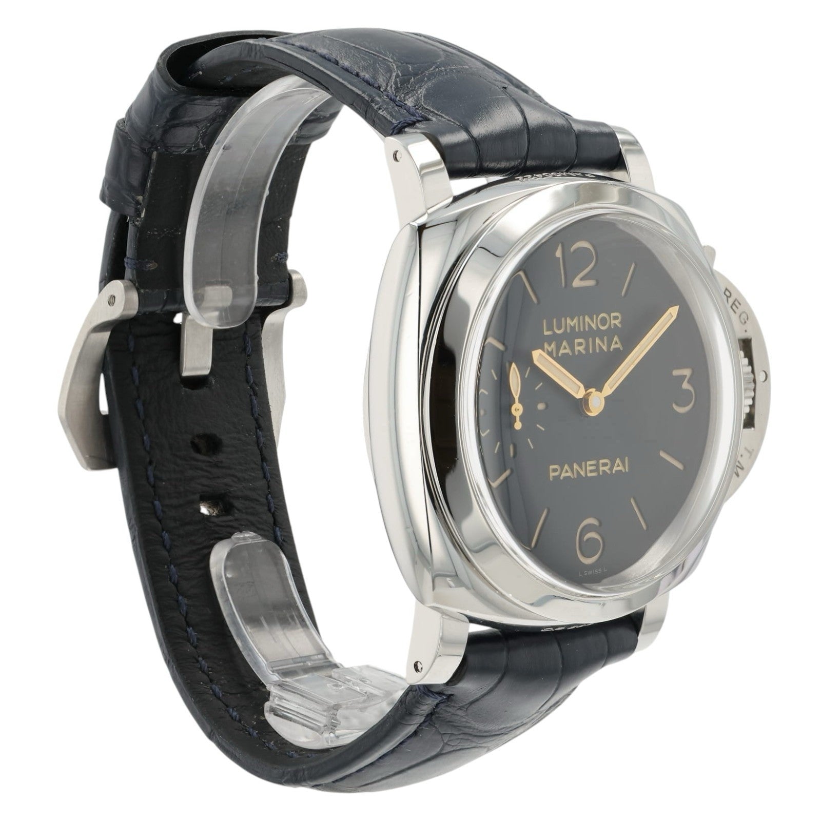 Panerai Luminor Marina Black Dial Steel 47mm Manual Wind Men’s Watch PAM00422