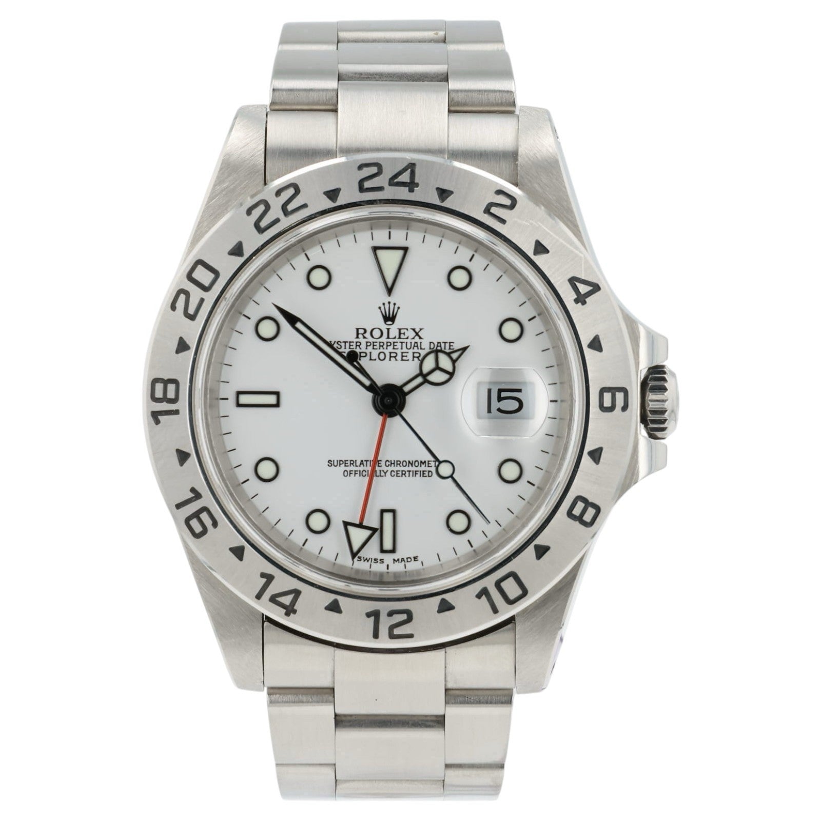 Rolex Explorer II White Dial Stainless Steel 40mm Automatic Men’s Watch 16570