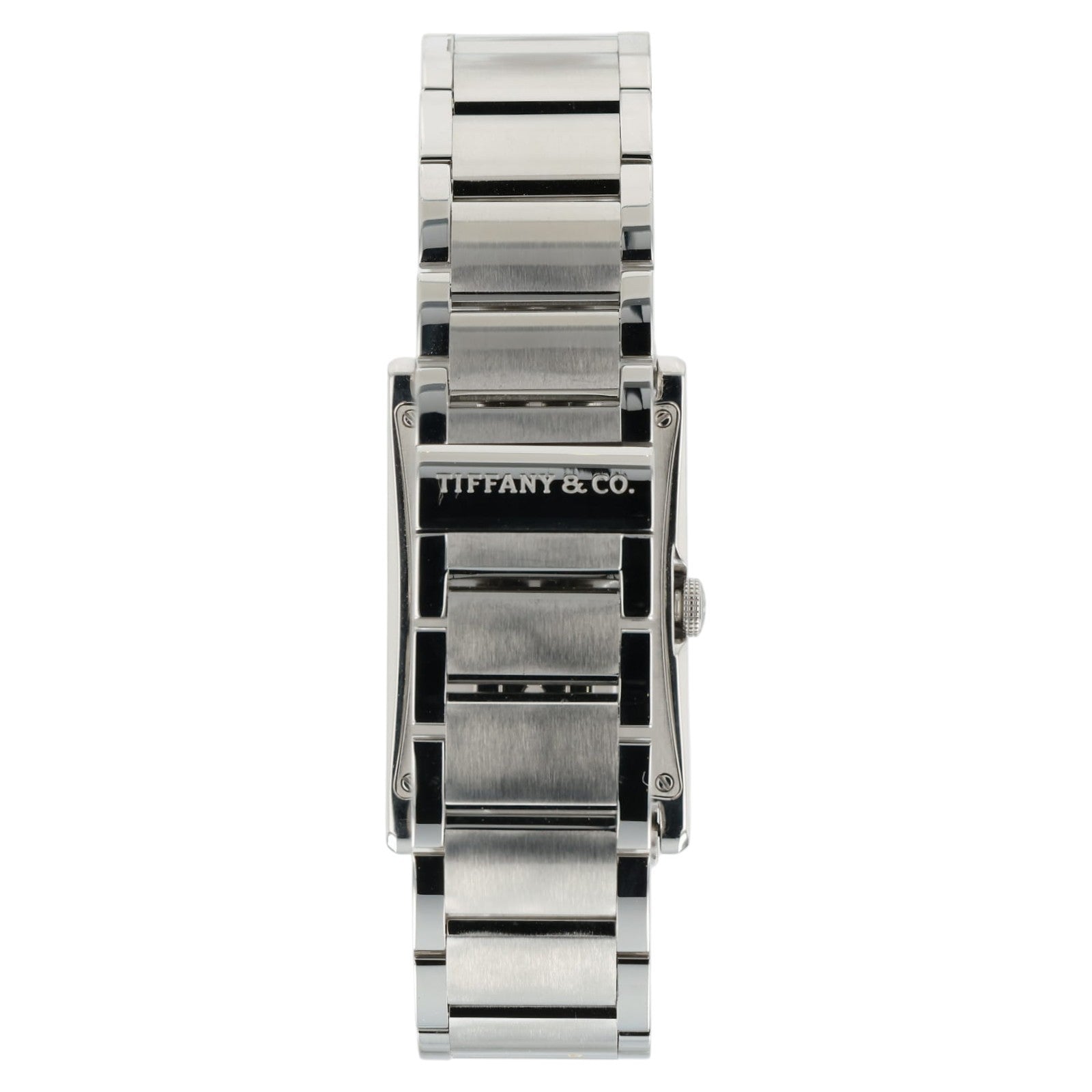 Tiffany East West Silver Color Dial Stainless Steel 22x37mm Quartz Unisex Watch