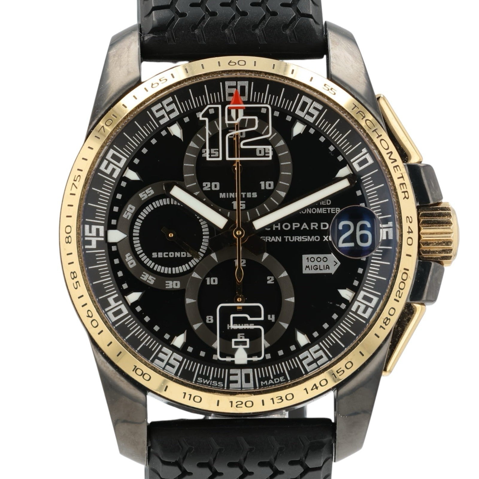Chopard Mille Miglia Black Dial Steel & Rose Gold 44mm Automatic 168459-6001