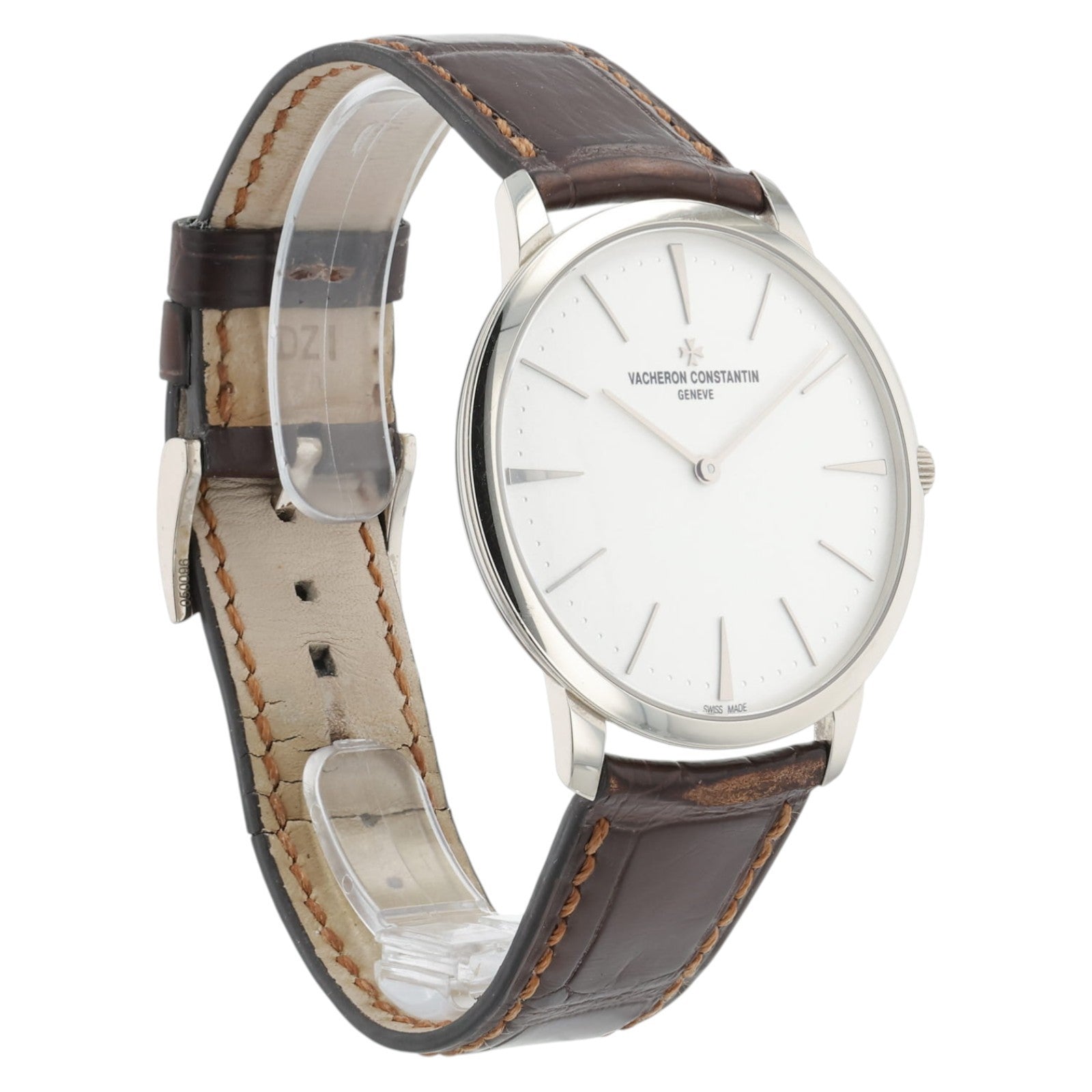 Vacheron Constantin Patrimony 18k White Gold Silver Dial 40mm Manual Mens 81180