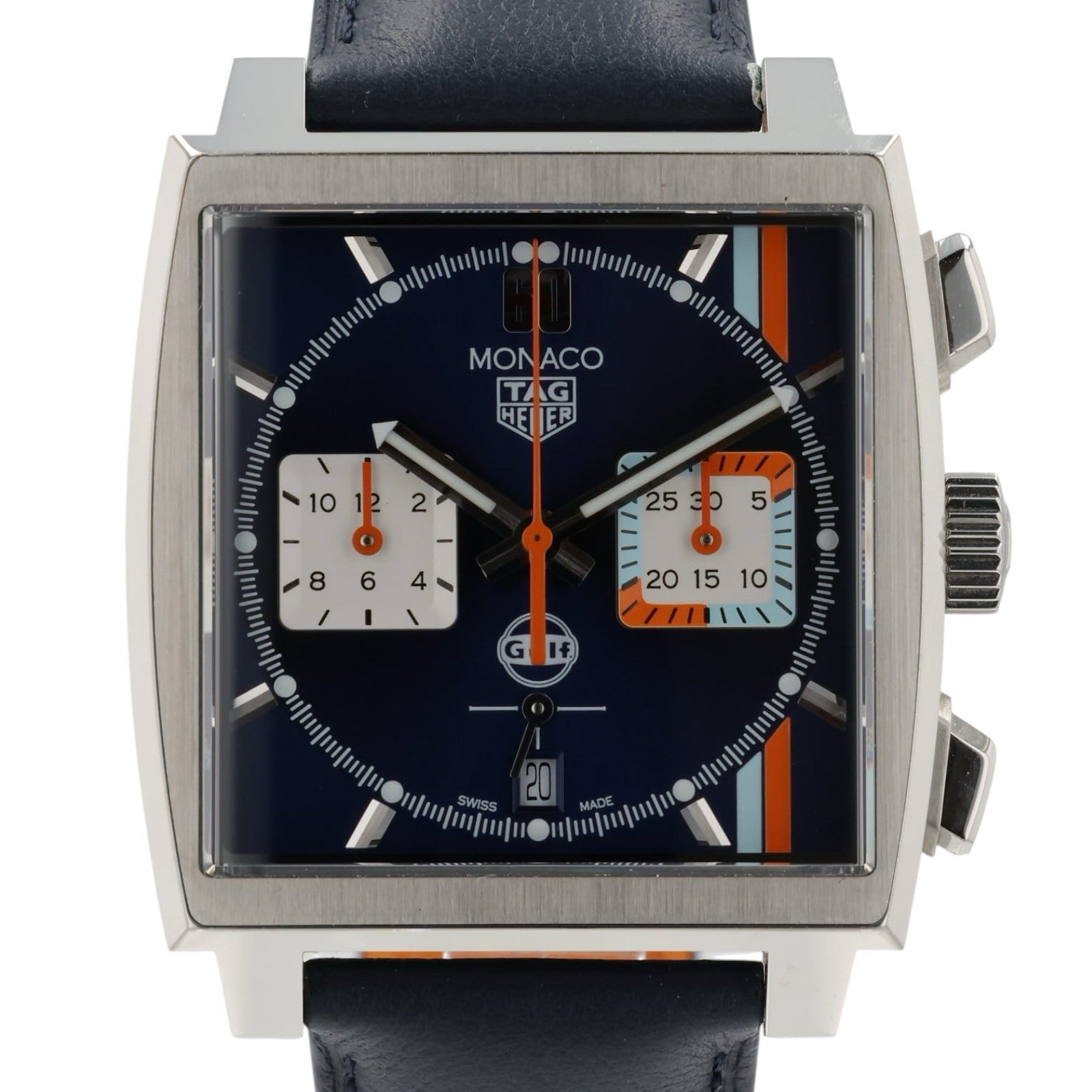 Tag Heuer Monaco Blue Dial Stainless Steel 39mm Automatic Men’s Watch CBL2115