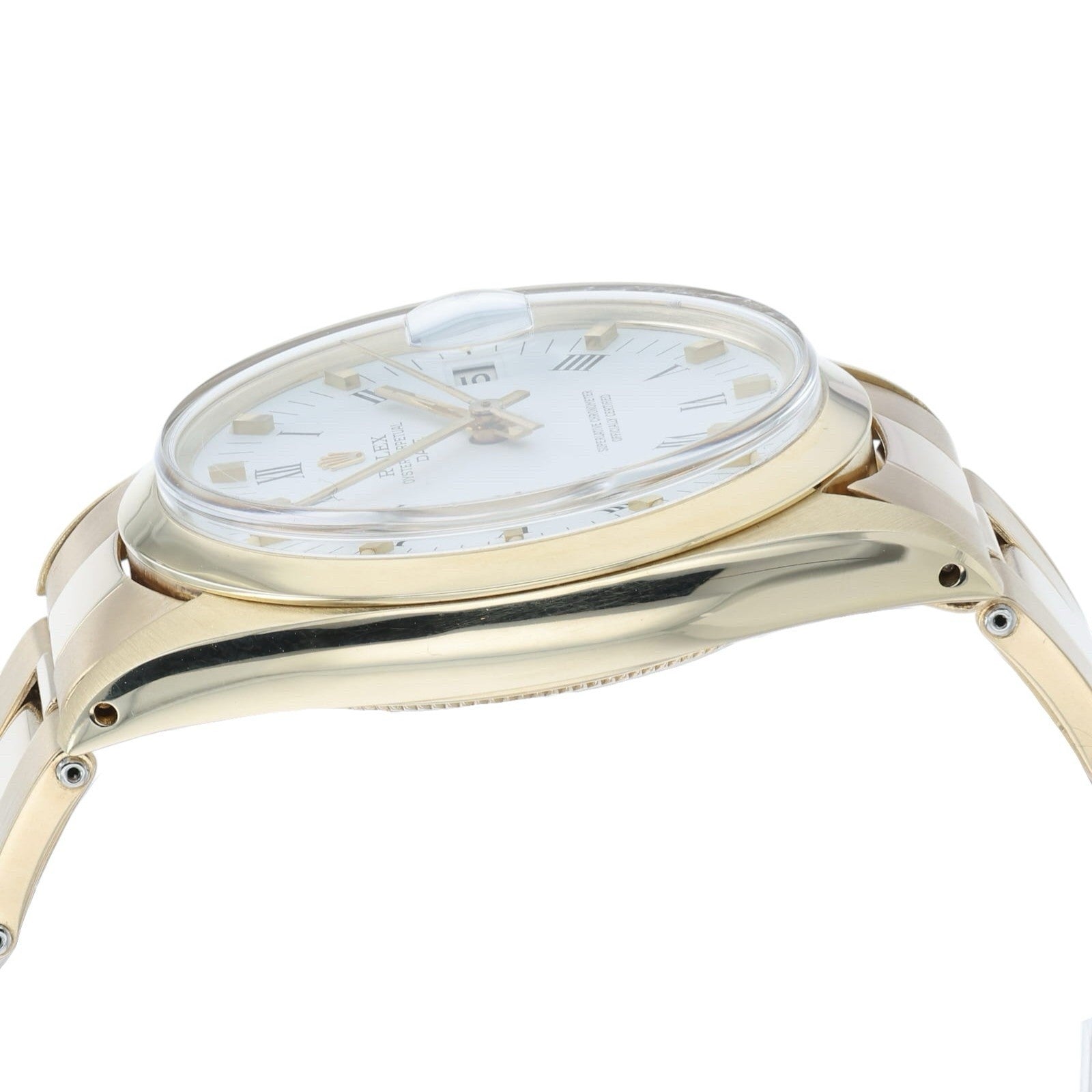 Rolex Oyster Perpetual White Dial 14k Yellow Gold 34mm Automatic Mens Watch 1503