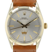 Rolex OP Hallmark Silver Dial Gold & Steel 34mm Automatic Men’s Watch 1024