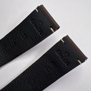 Authentic 21mm Blue Leather Patek Philippe Strap Band 16mm Steel Deployant Clasp