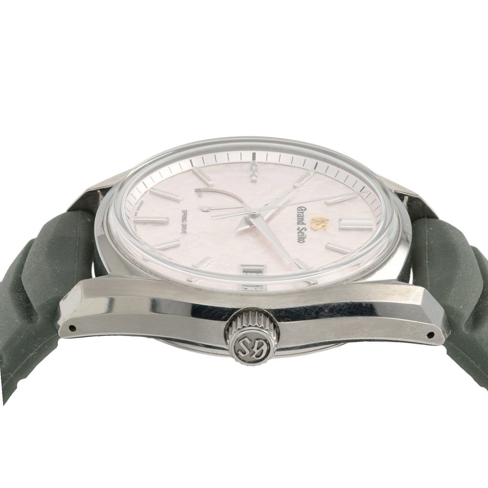 Grand Seiko Heritage Pink Dial Titanium 40mm Automatic Mens Watch SBGA443