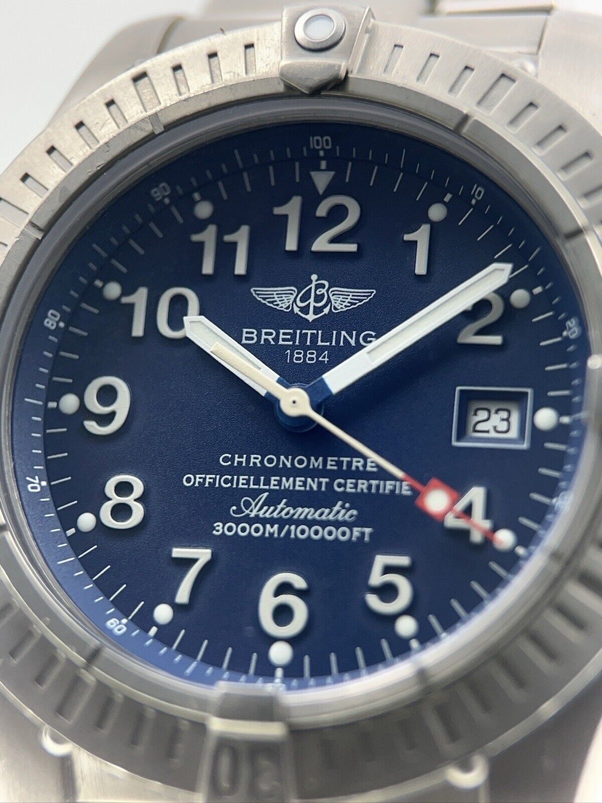 Blue Dial Breitling Titanium Seawolf Breitling Avenger Seawolf