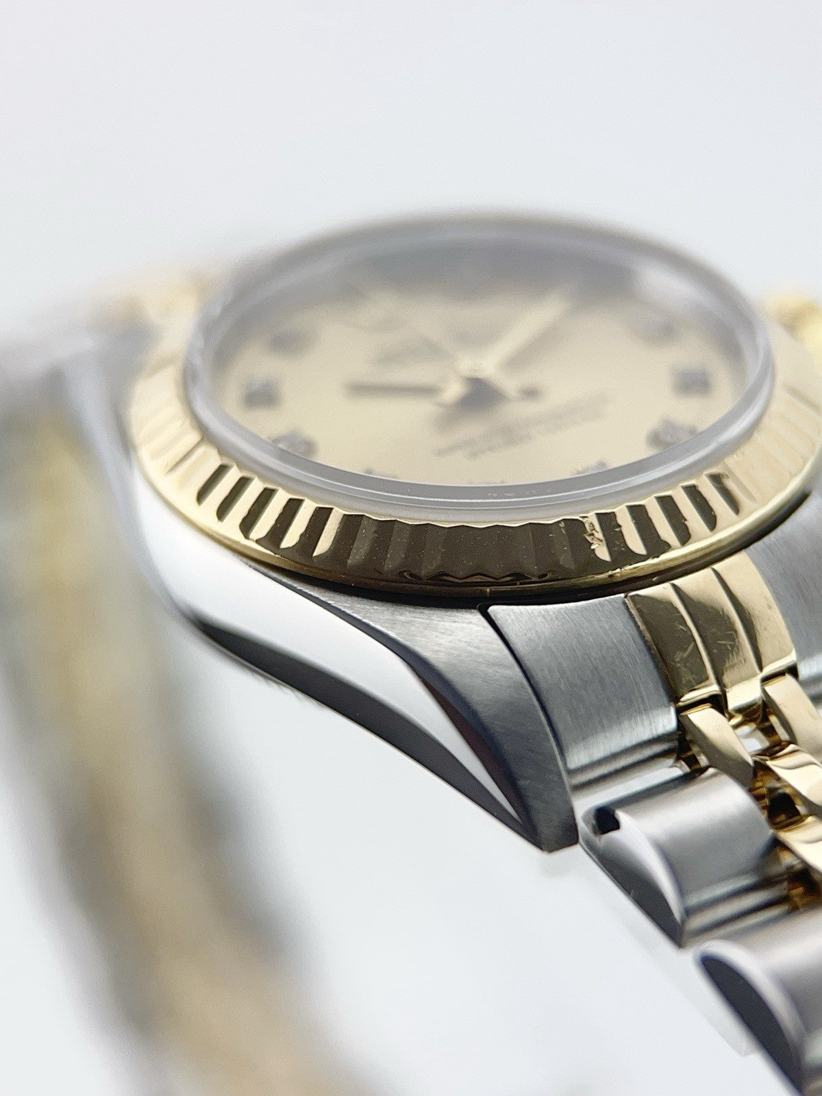 Rolex Lady Datejust Gold & Steel Champagne Dial Automatic Women's Watch 76193