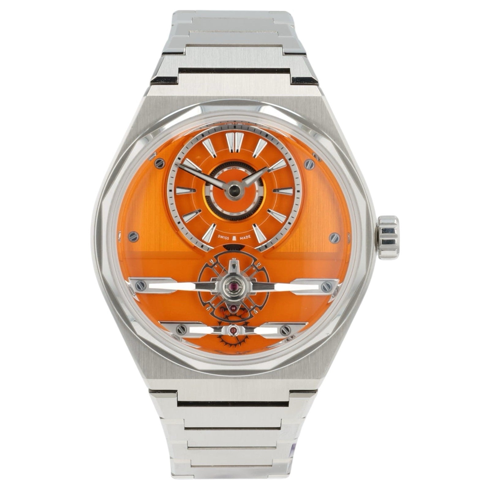 Christopher Ward C12 Loco Orange Dial Steel 41mm Manual Wind Men’s Watch C12