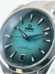9/2025 Omega Seamaster Steel Turquoise Dial 41mm Automatic  220.10.41.21.03.006