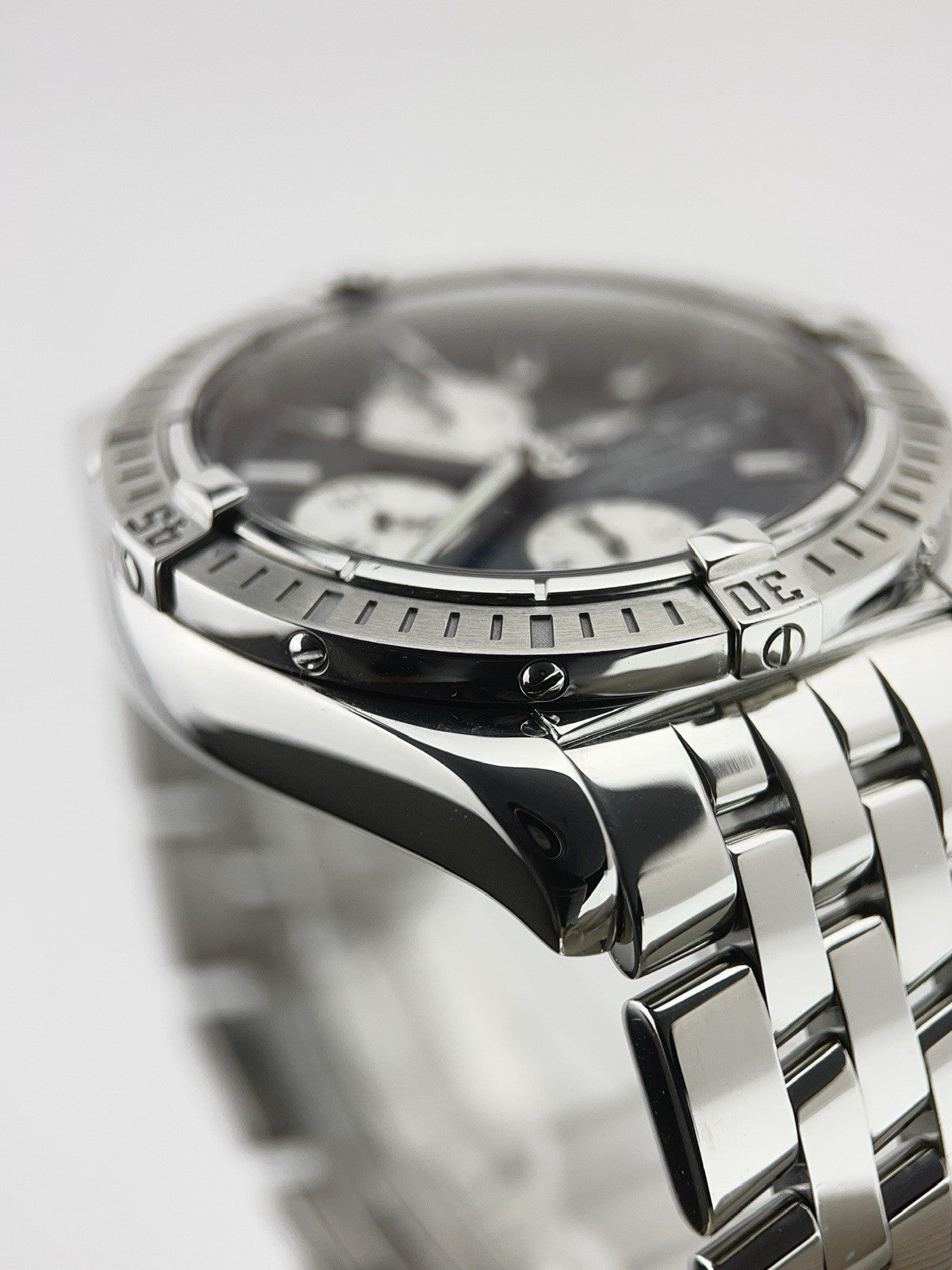 Breitling Chronomat Evolution Steel Black Dial 44mm Automatic Mens Watch A13356