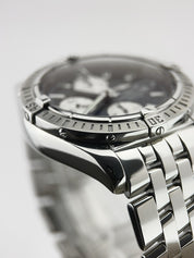 Breitling Chronomat Evolution Steel Black Dial 44mm Automatic Mens Watch A13356