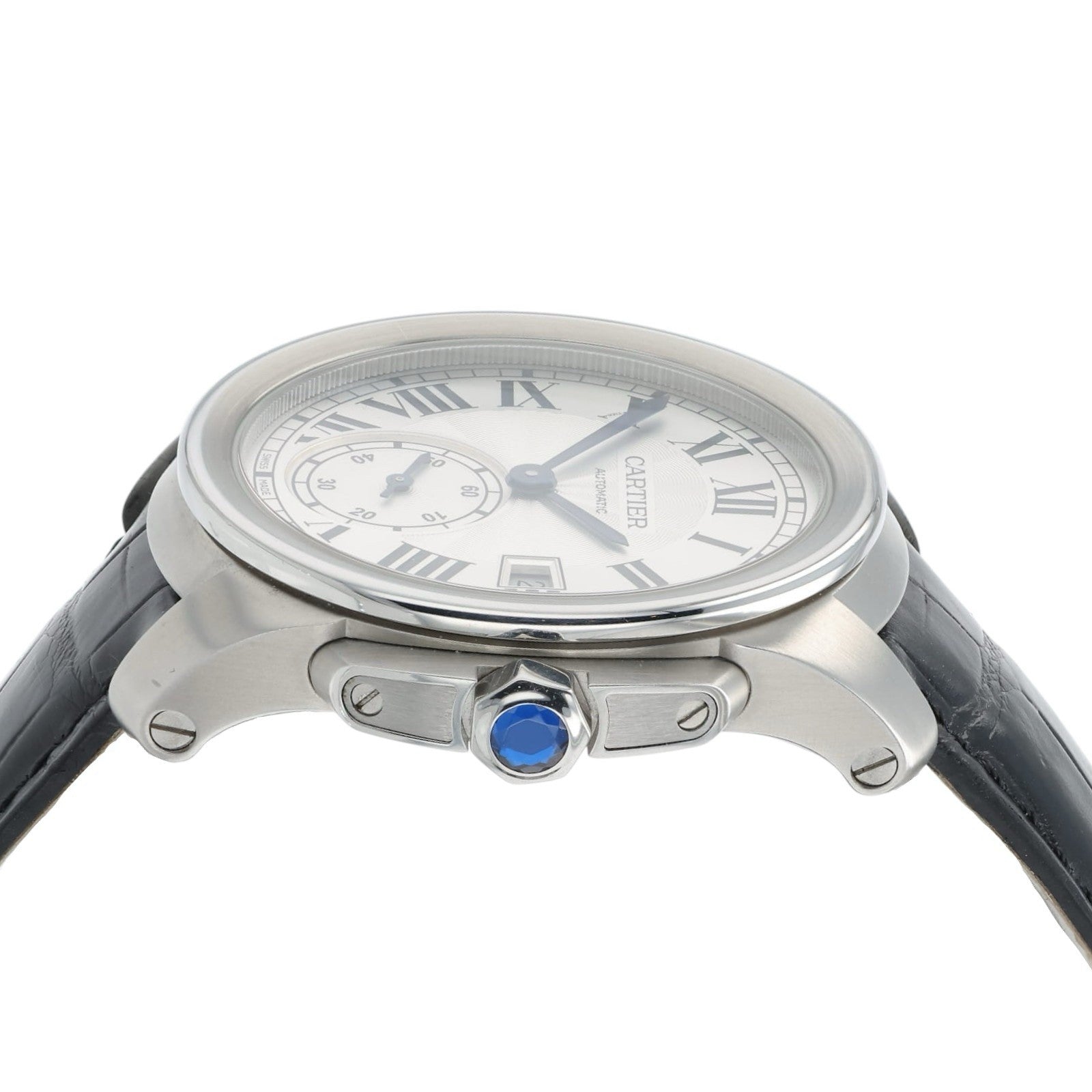 Cartier Calibre De Cartier Silver Dial Steel 38mm Automatic Men’s Watch WSCA0003