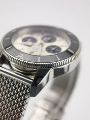 Breitling Superocean Chrono Steel Silver Dial 44mm Automatic Mens Watch AB0162