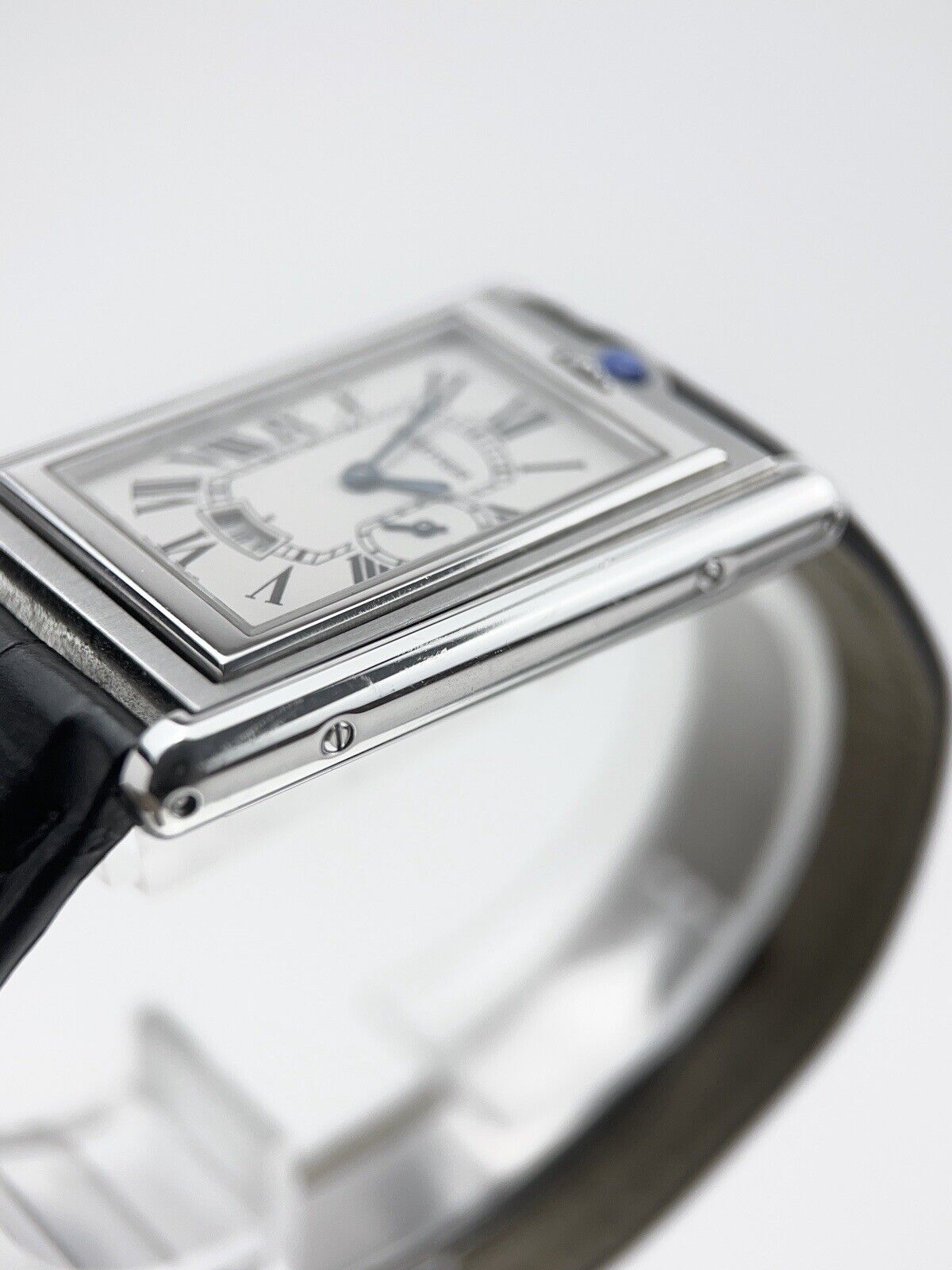 Cartier Tank Basculante Stainless Steel Quartz Movement Men’s Watch 2522