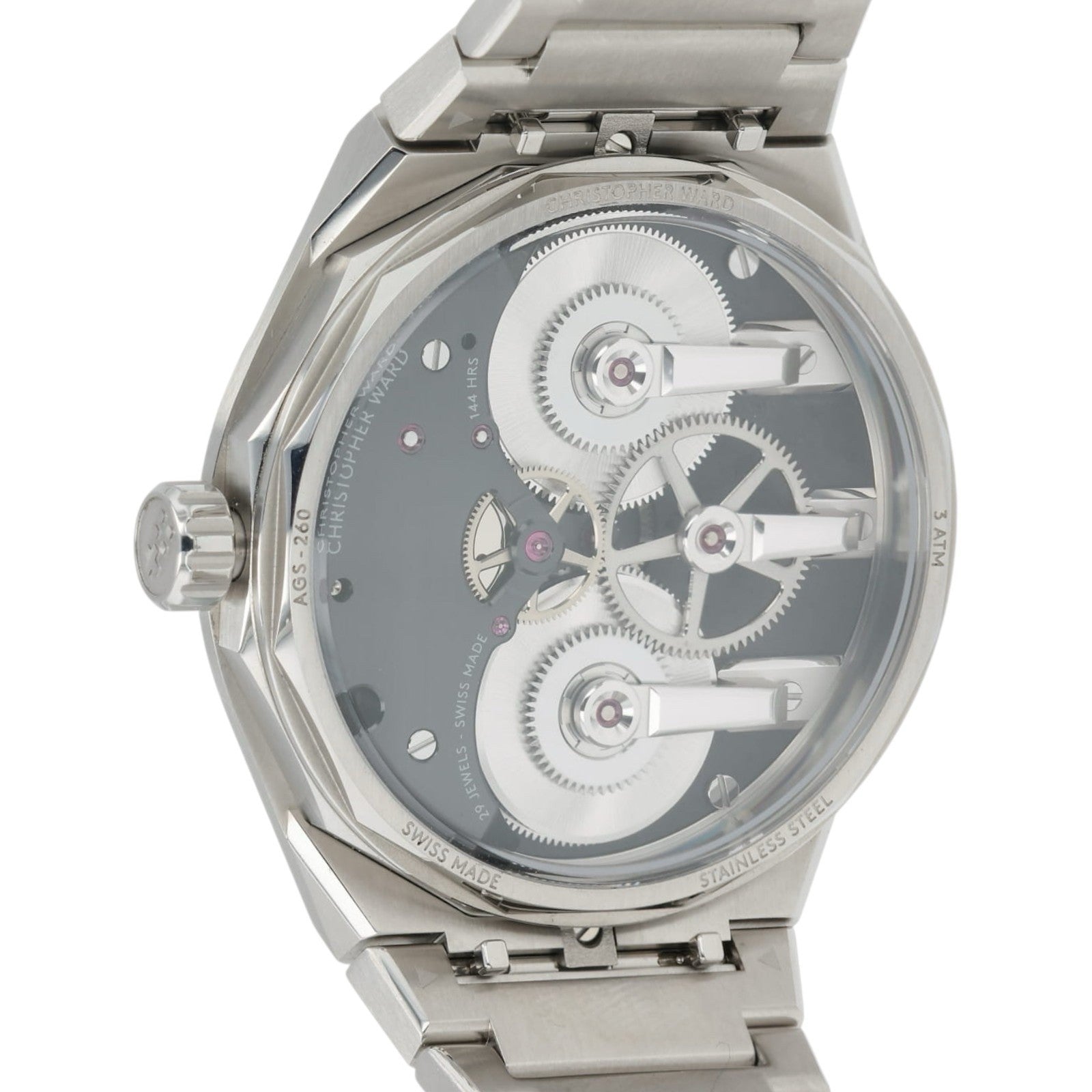 Christopher Ward C12 Loco Orange Dial Steel 41mm Manual Wind Men’s Watch C12