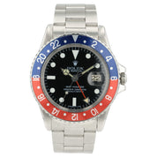 Rolex GMT Pepsi Black Dial Stainless Steel 40mm Automatic Men’s Watch 1675